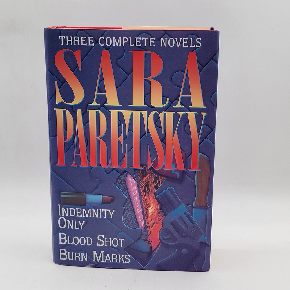 Sara Paretsky Three Complete Novels Hardcover 1995 V.I. Warshawski‎ Omnibus Good